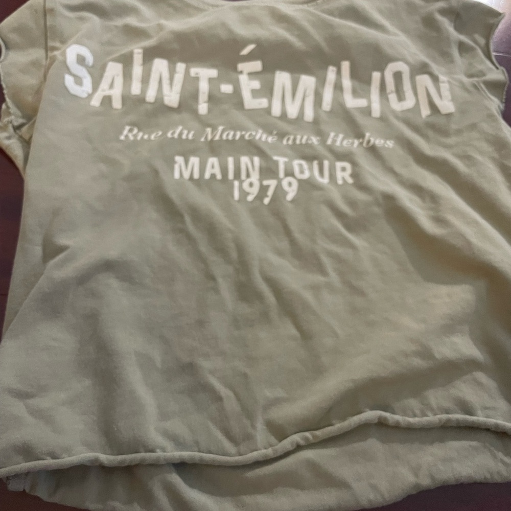 Bershka Olive Green T-Shirt